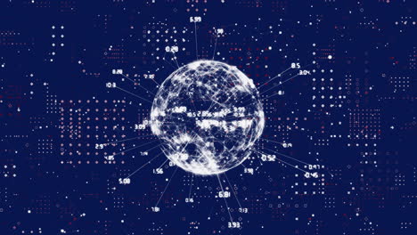 animation of network of connections over globe