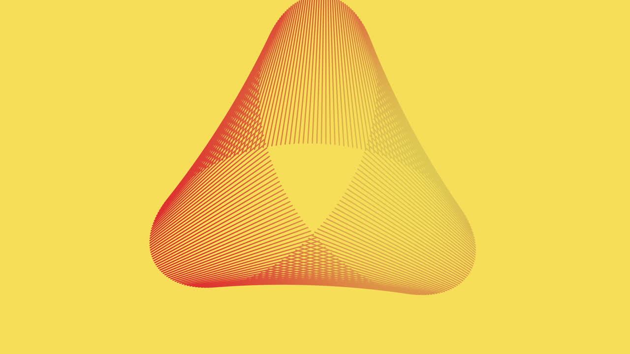 Red triangles on yellow gradient space