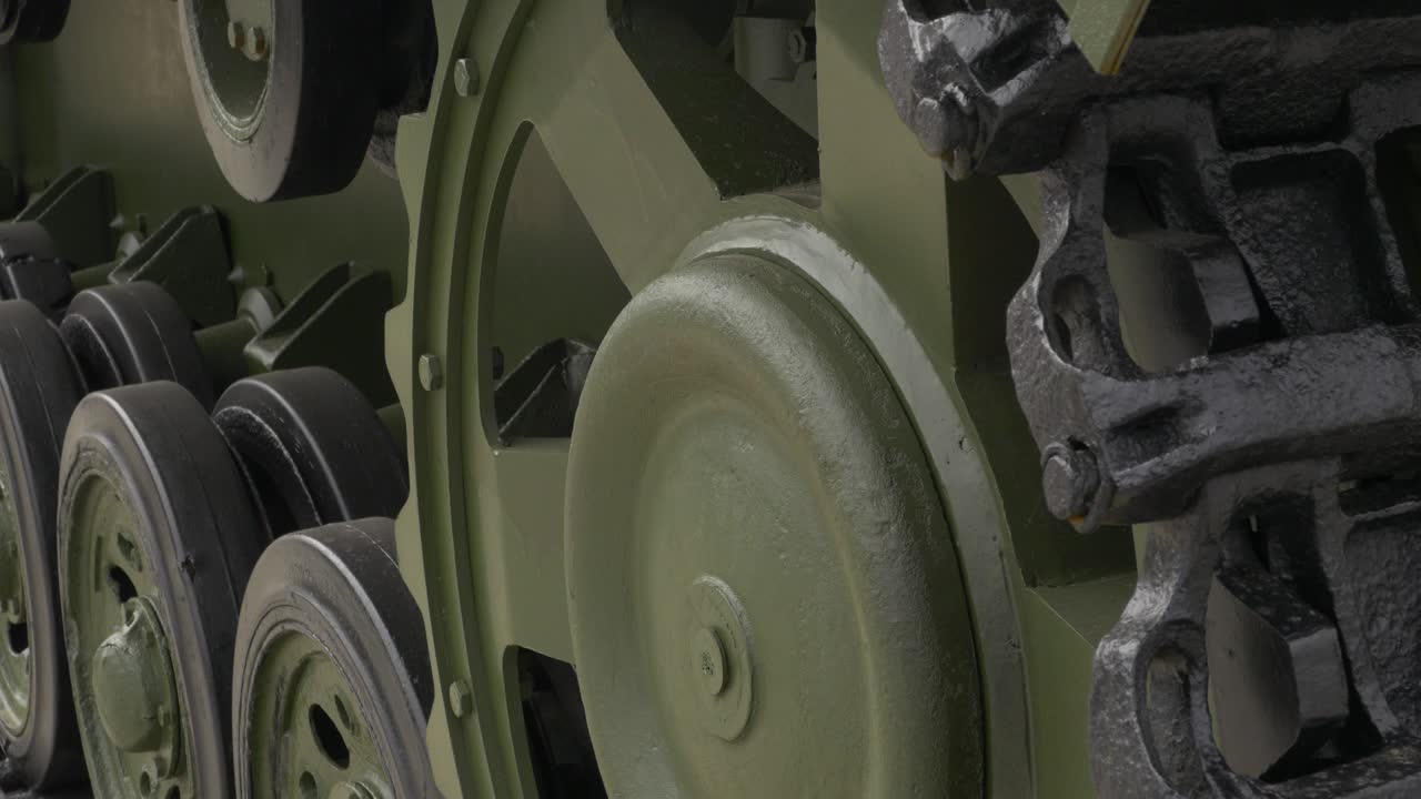 크 트랙의 클로즈업 뷰