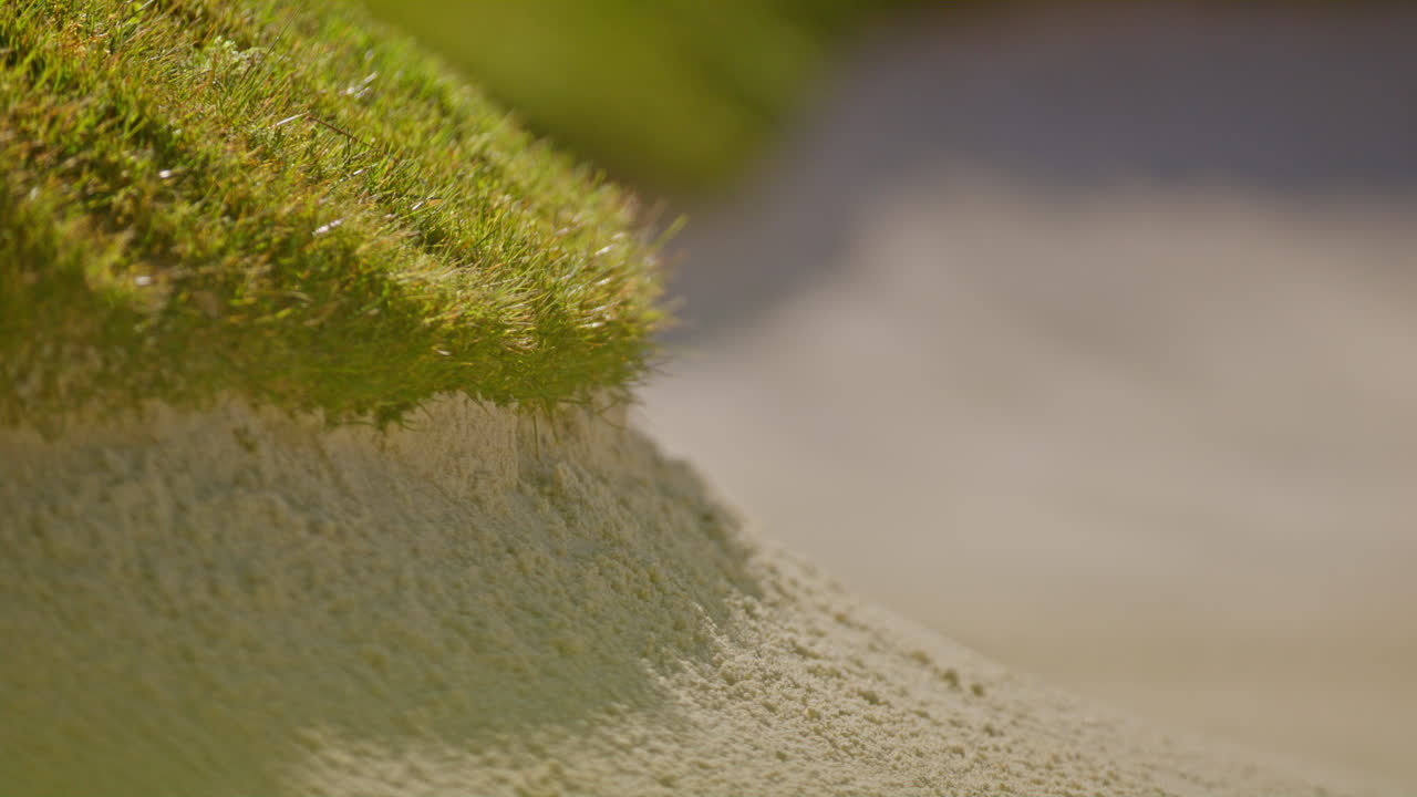 Young golfer playing on a sunny spring day in Switzerland, showcasing precise chipping, putting, bunker, and approach shots. Perfect for sports, lifestyle, and outdoor themes.