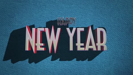 Vintage-Happy-New-Year-text-on-blue-grunge-texture