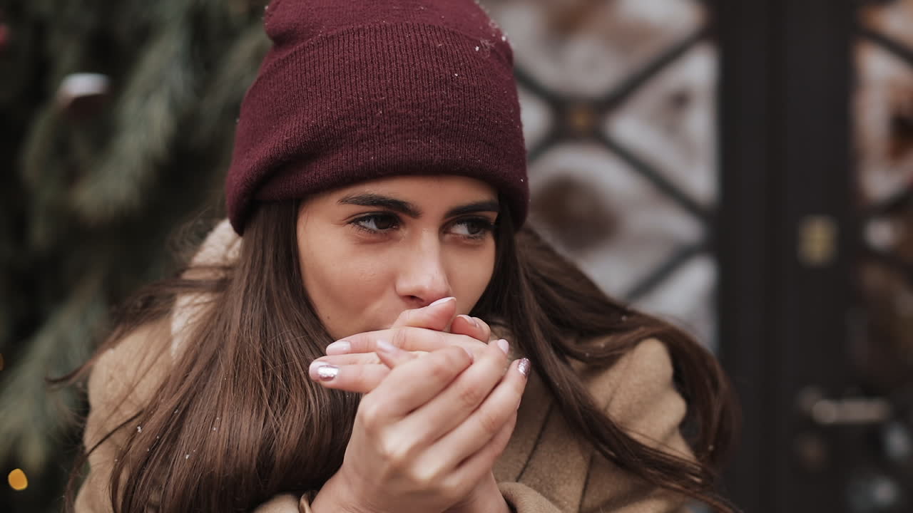 Woman in winter attire