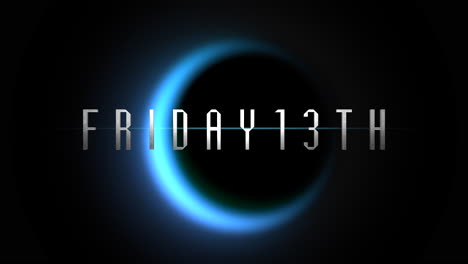 Friday-13-th-text-on-blue-moon-in-dark-space