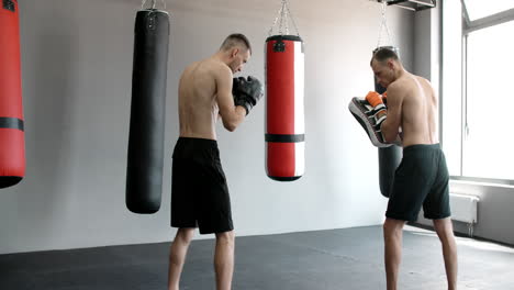 kickboxing training session