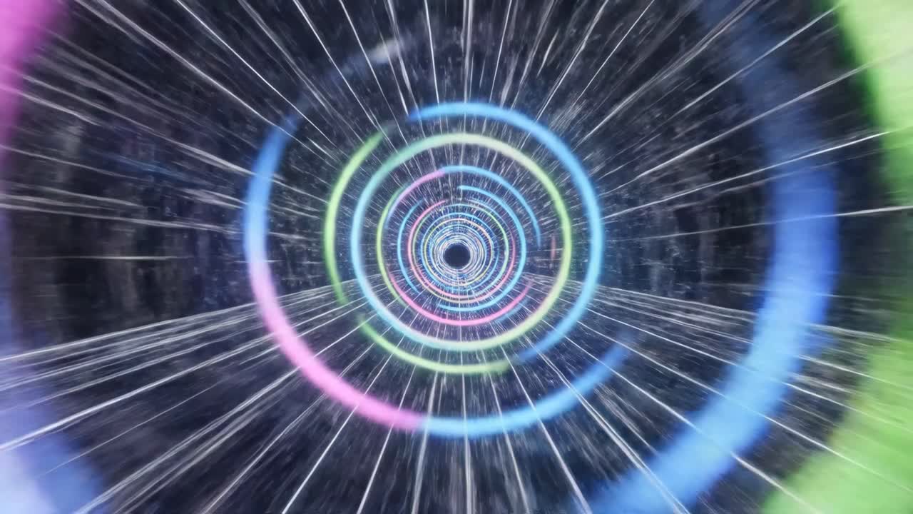 추상적인 빛의 터널