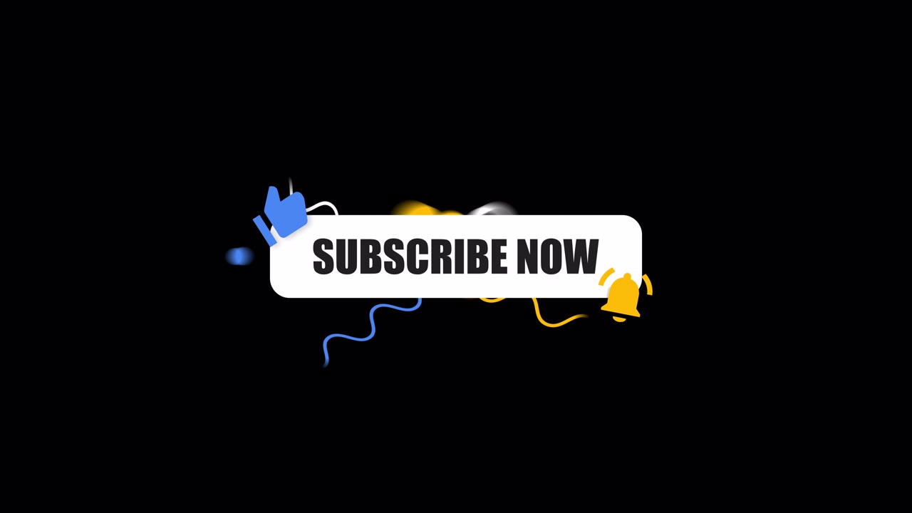 Animated Subscribe Now Button with Like and Notification Bell