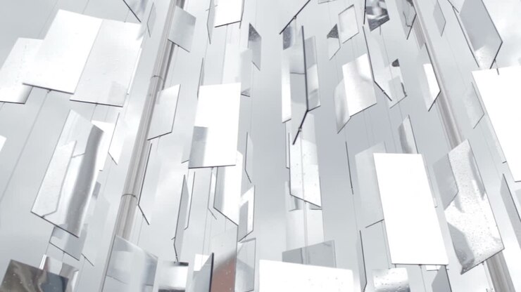 City reflects in mirrors