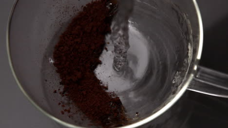 cup of coffee being made in glass cup