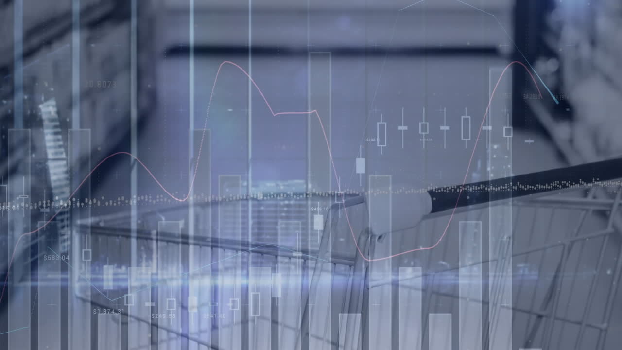 Animering av finansiell databehandling över en e-handelskorg