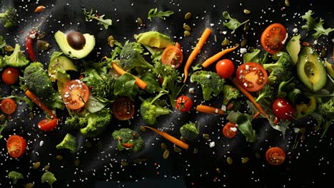 colorful veggie salad