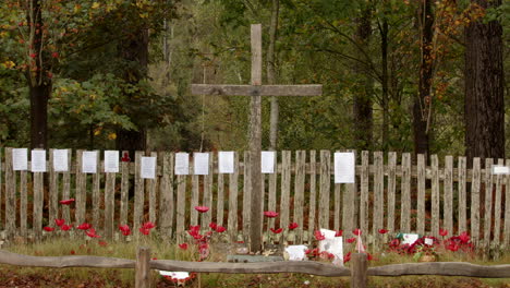 mid shot of the canadian war memorial in the new forest