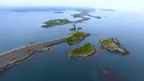 Luftaufnahmen-Der-Atlantikstraße-In-Norwegen