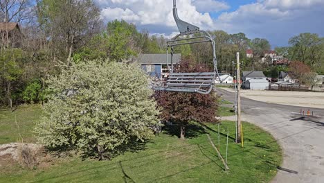 Empty-Open-Chair-at-Grafton-SkyTour-in-Illinois,-USA