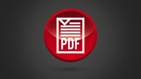 el icono pdf