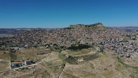 aerial view of old mardin city | mesopotamian plain | historic city of mardin | mardin city views | turkey