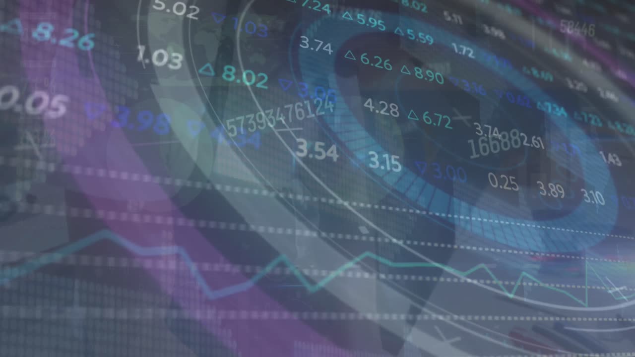 Animation of data processing over binary coding