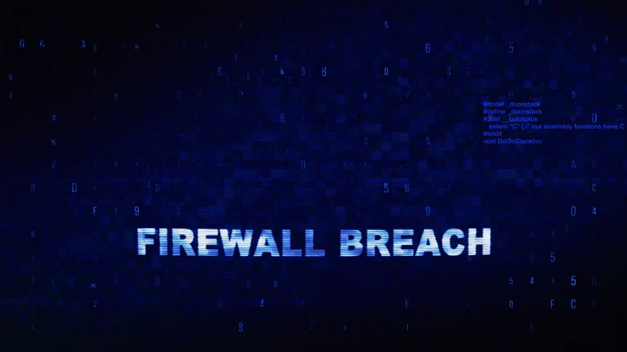 Firewall Breach Warning Screen