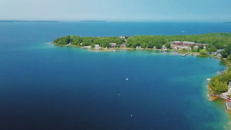 Aerial-shot-coming-out-of-the-harbour