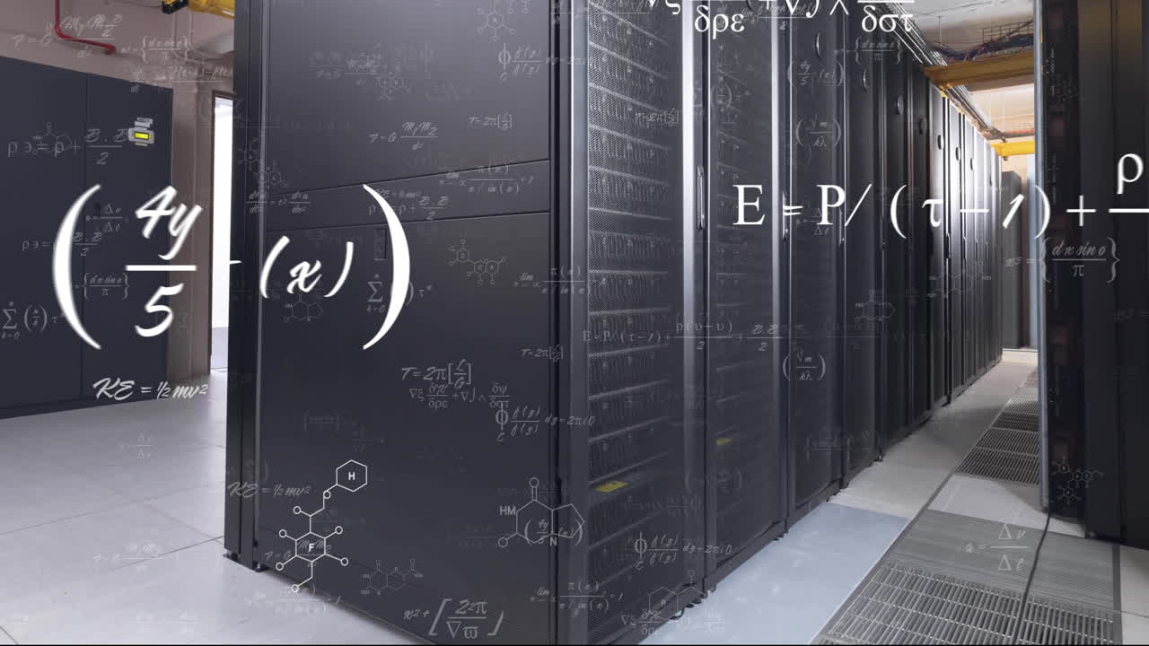 Animation of digital data processing over computer servers