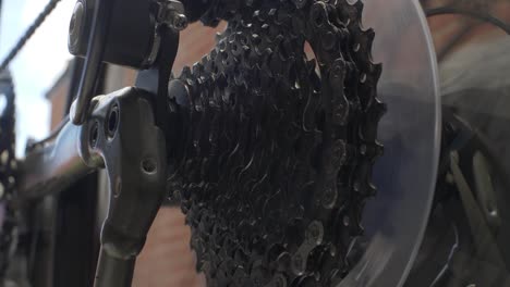 Spinning-Rear-Hub-With-Bike-Cassette