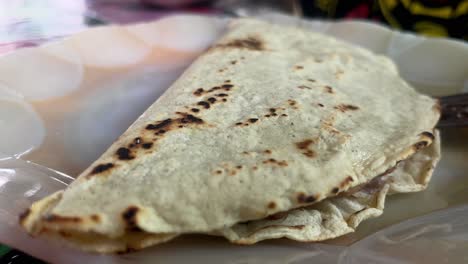 Tortillas-Tlayuda-México-Comida-Callejera-Cerrar