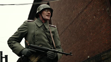 german soldier in uniform