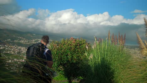 Aufnahmen,-Die-Auf-Madeira,-Portugal,-Am-Aussichtspunkt-Pico-Dos-Barcelos-In-Funchal-Gedreht-Wurden