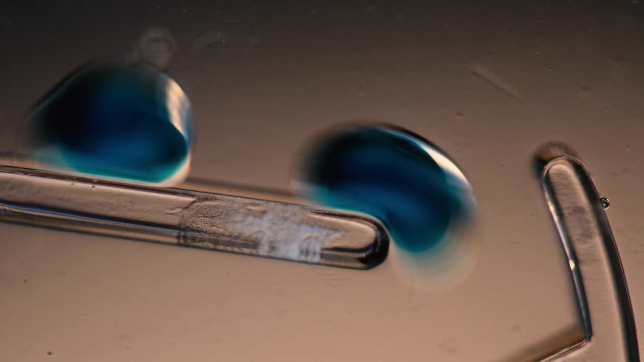 Blue Goo Drop Sliding Down Ramp