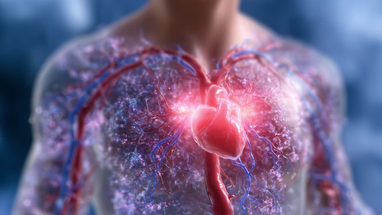 An Intricate Visualization of the Human Heart and Blood Vessels: Exploring the Complexities of Circulatory System Functionality and Their Vital Role in Human Health