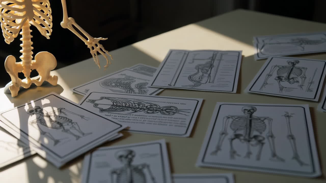 Human Skeleton Diagrams and Model