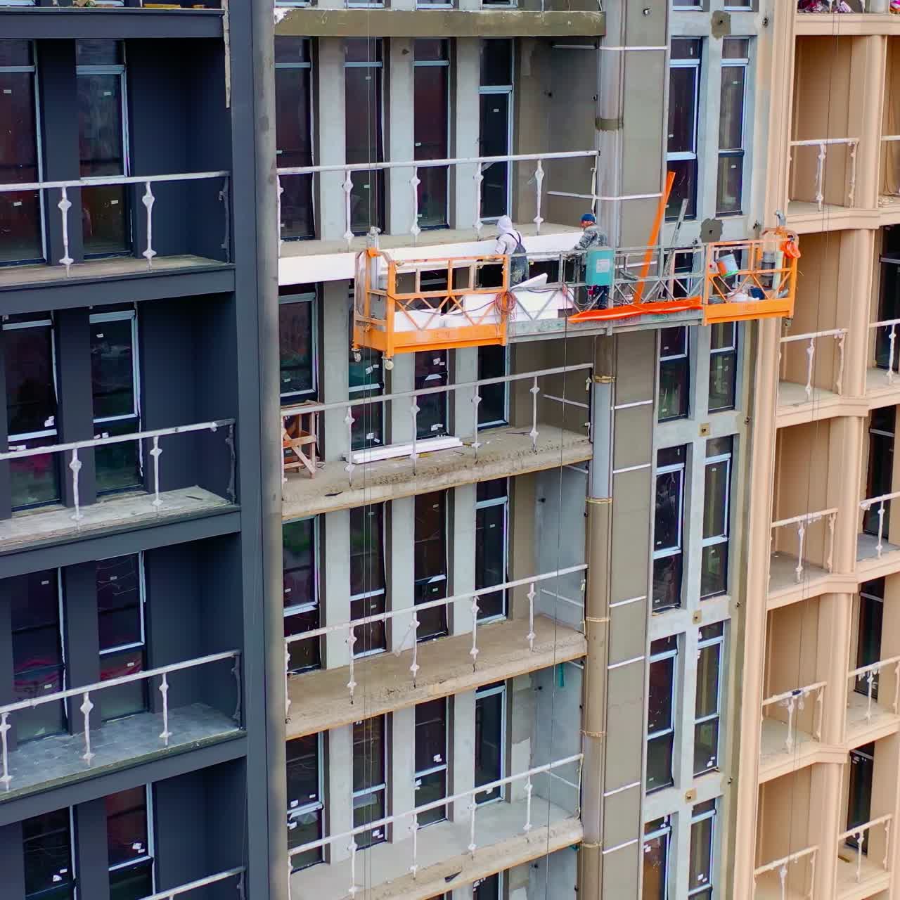 Apartment house in residential district
