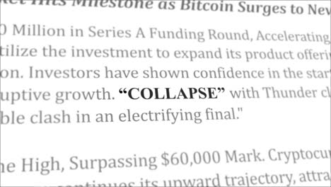 collapse news headline in different articles