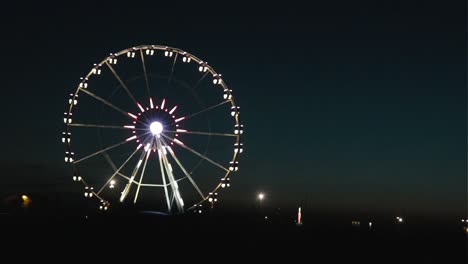 ferris wheel on the beach in rimini, italy