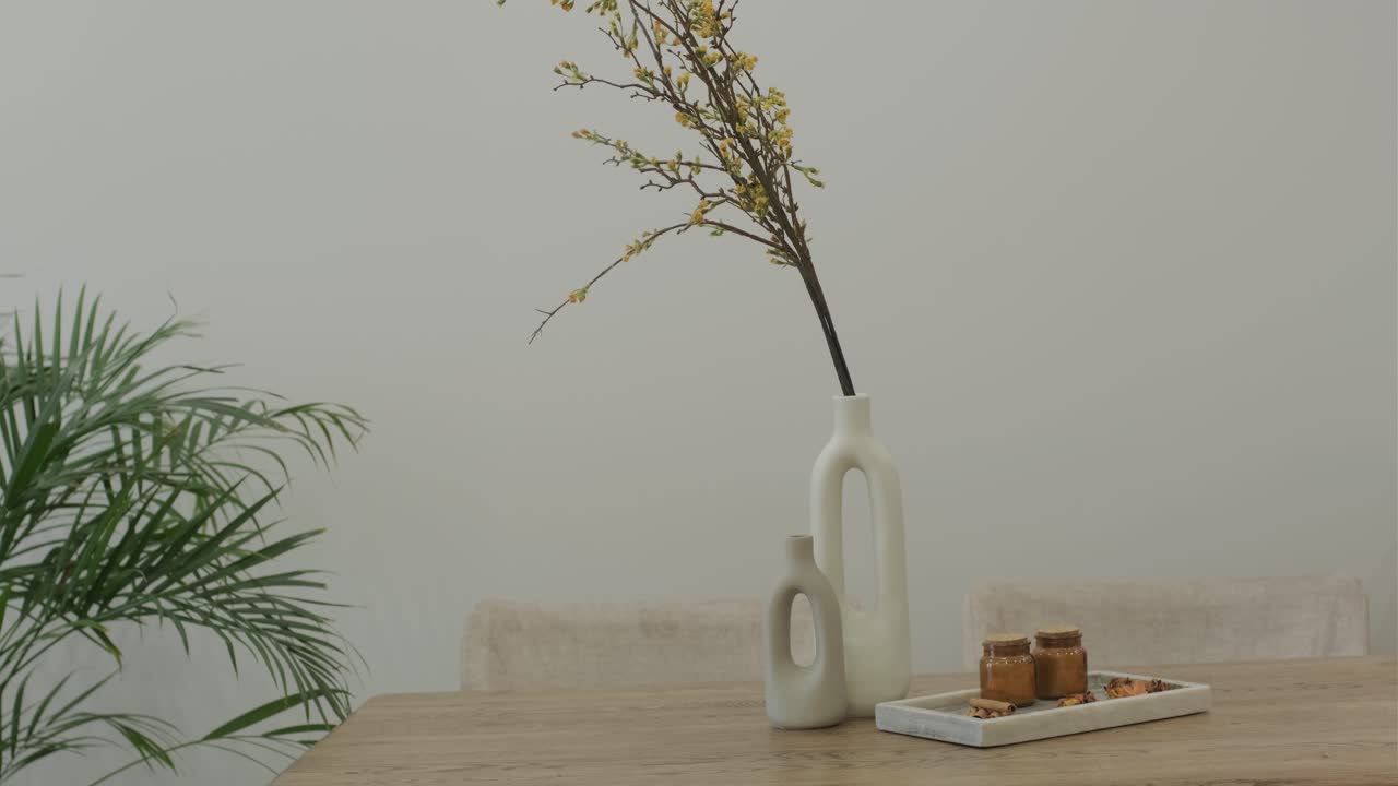 Modern Interior Design with Flower Arrangement