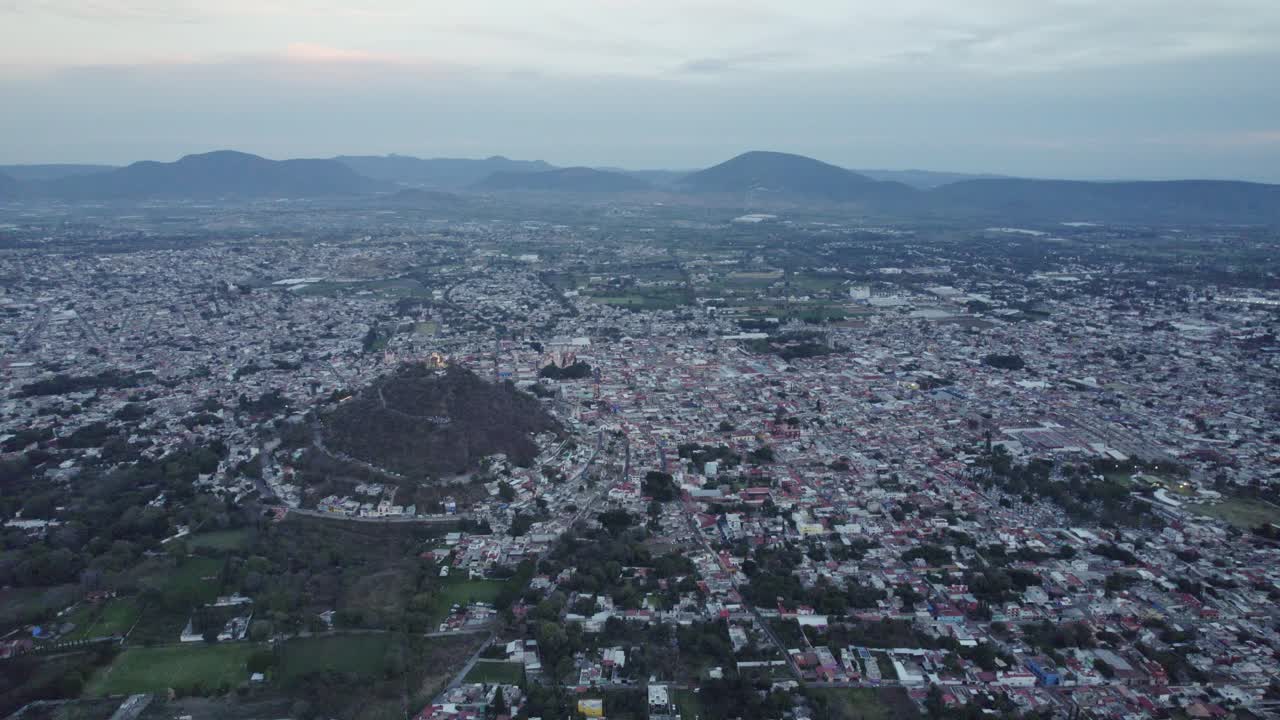 fotografía aérea de la ciudad de atlixco