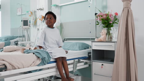 african girl child, hospital