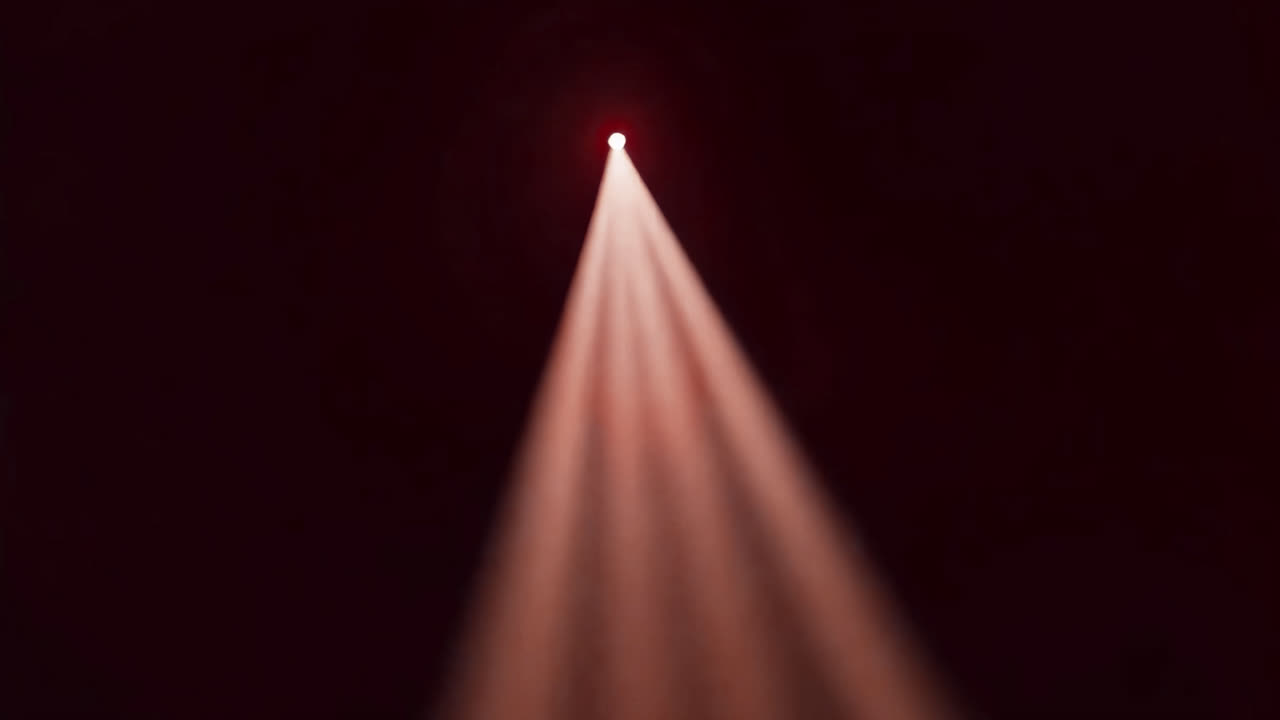 Dramatic spotlight beam effect animated overlay, transparent 4K video, alpha channel, ProRes 4444