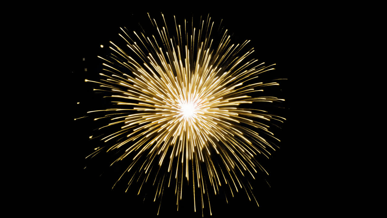 Fireworks light effect animated overlay, transparent 4K video, alpha channel, ProRes 4444