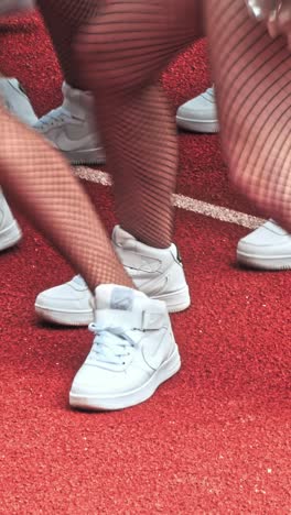 young cheerleader group
