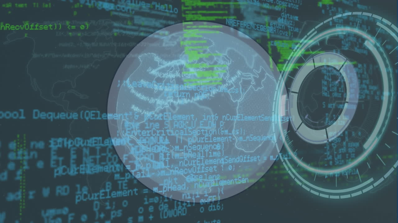 데이터 처리 및 세계 지도에 대한 세계 지도의 애니메이션