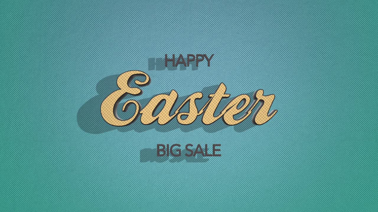 Colorati auguri di Pasqua 'Buona Pasqua' con effetto ritaglio di carta