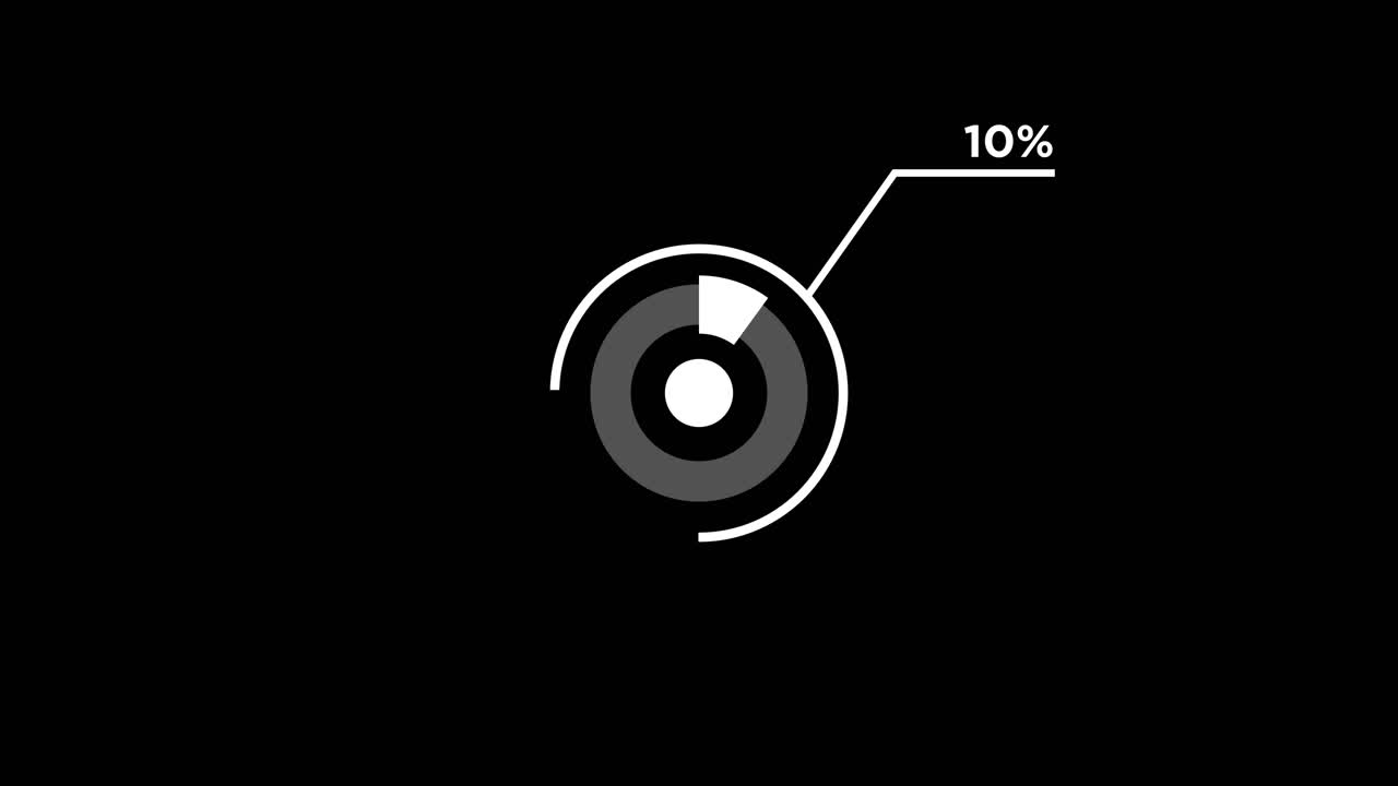 Infographic showing progress or percentage
