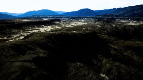 breathtaking view of mountain landscape with rugged terrain and shadows