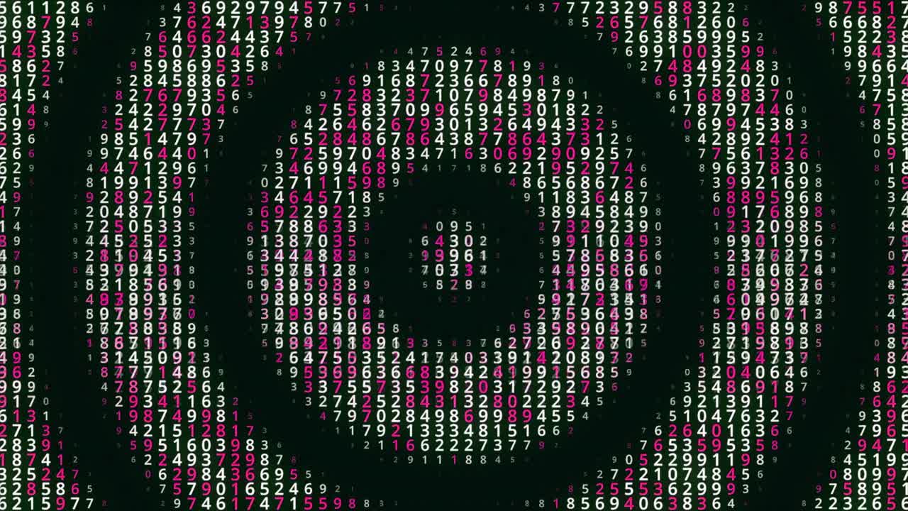 patrón de números abstractos