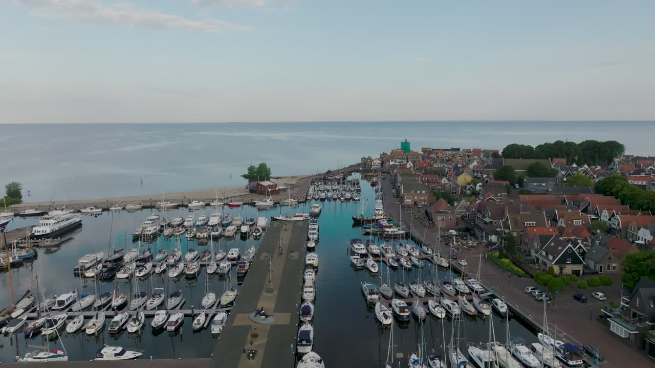 harbor of Urk in the province of Flevoland. Holland