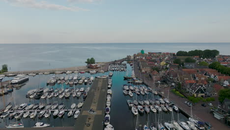 harbor of urk in the province of flevoland. holland
