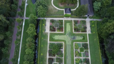 gardens of castle nienoord from above