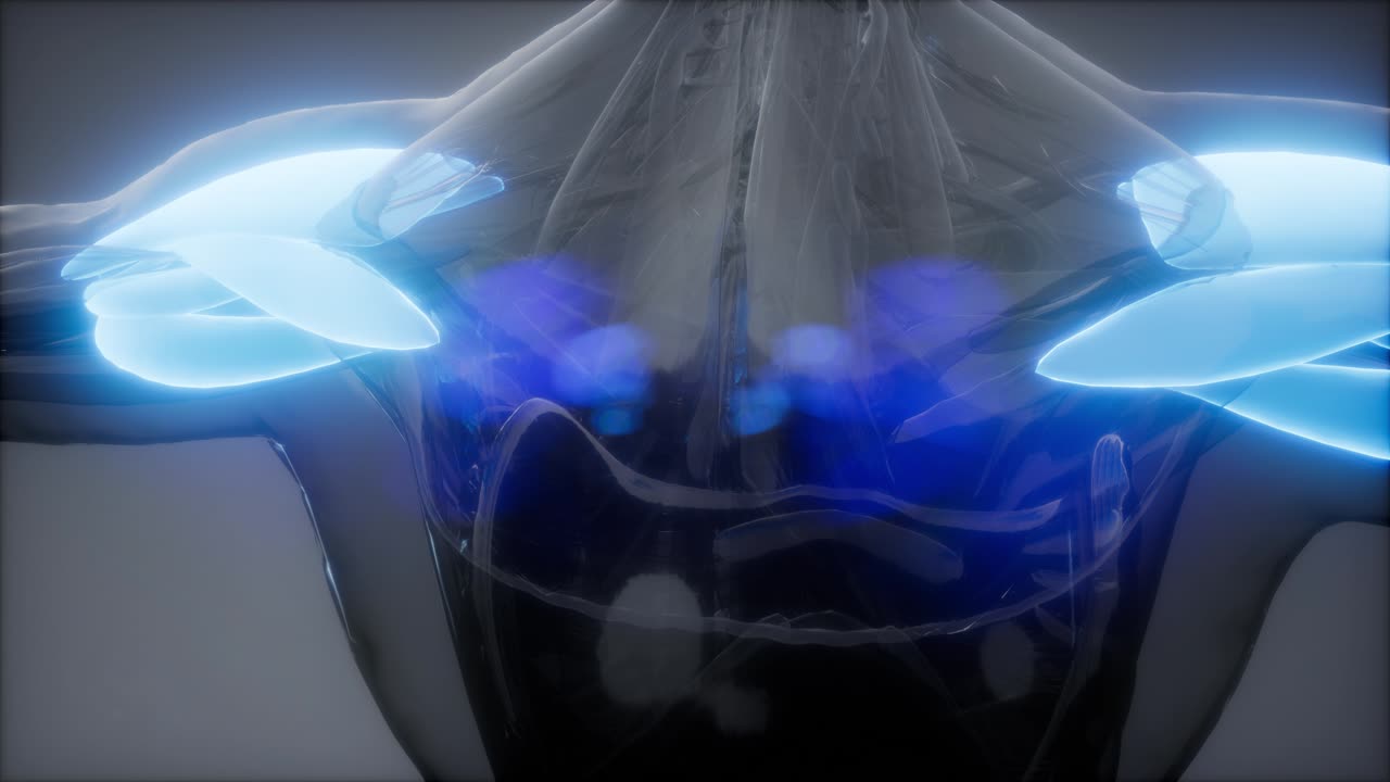 deltoide - mapa de la anatomía del músculo visible