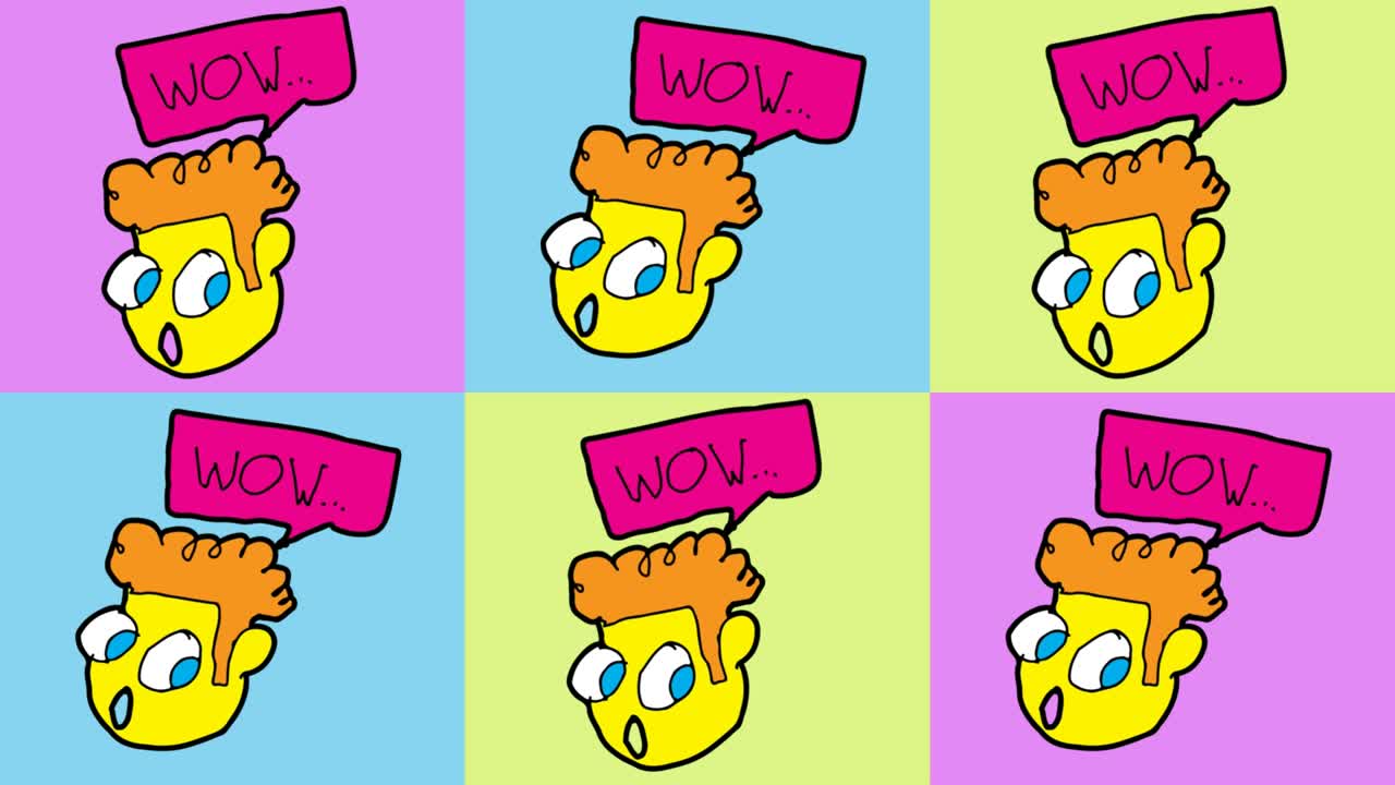 niños dibujando arte pop fondo sin costuras con el tema de wow