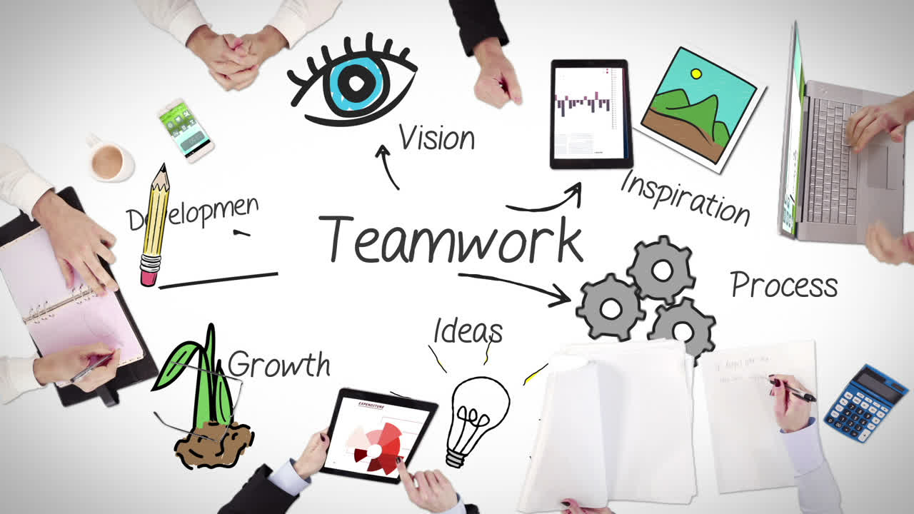 деловые люди, рабочие руки.